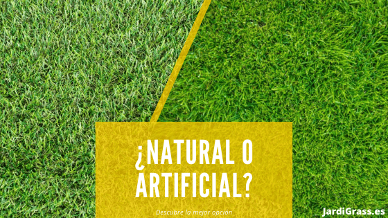 ¿Césped natural o artificial?
